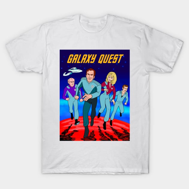 Galaxy Trek Poster T-Shirt by JoTheZette